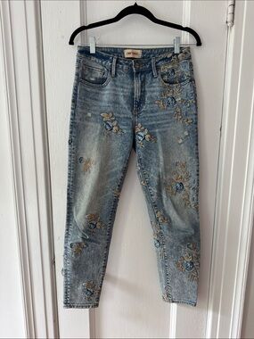 Driftwood Gizelle embroidered jeans size 25